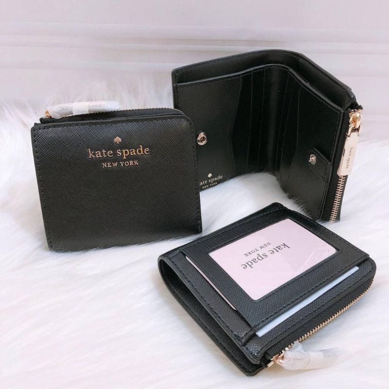 KS Staci Small L Zip bifold black