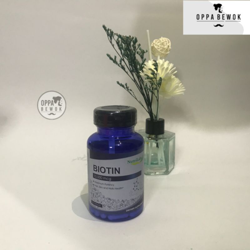 BIOTIN 10.000 Mcg TERBARU penumbuh rambut brewok alis kumis jambang