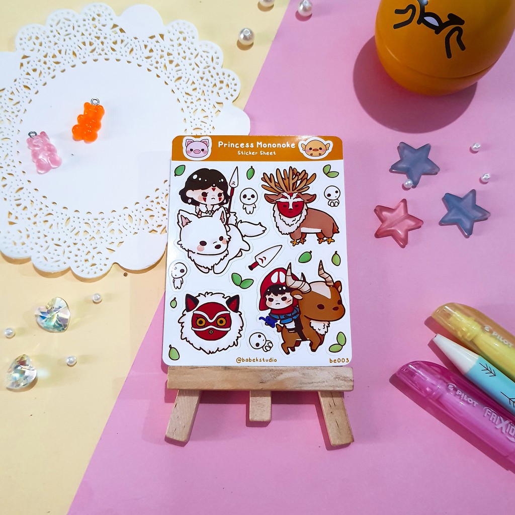 

Princess Mononoke ♡ be003 ♡ Babek Studio Planner Deco Sticker Sheet