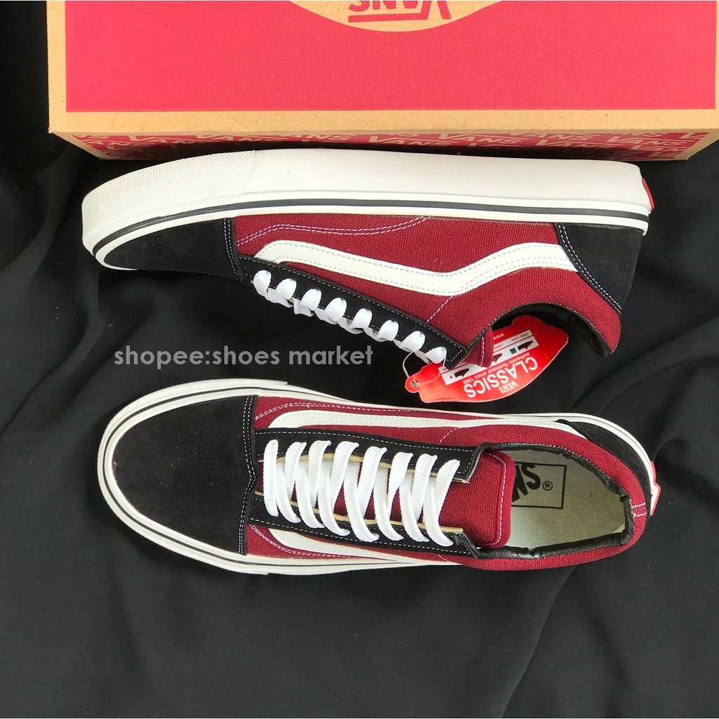 VANS OLDSKOOL BLACK WHITE HALF MOON