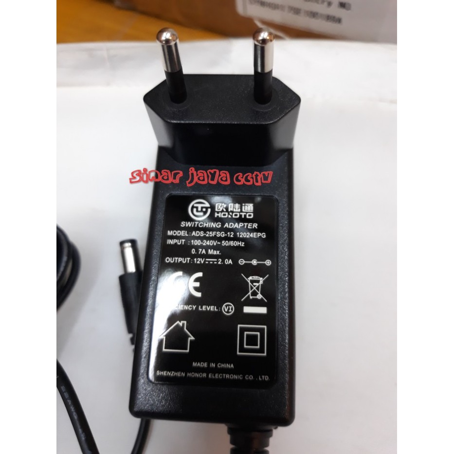 adaptor cctv 12v 2a