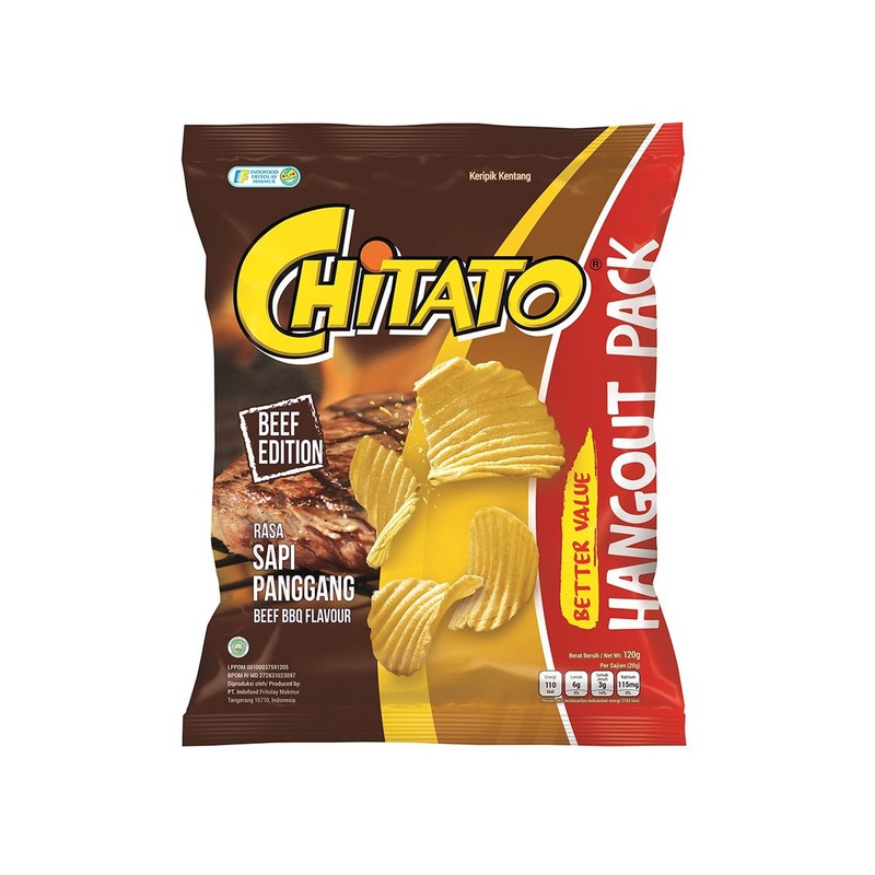 

Chitato Snack Potato Chips Sapi Panggang 120G - Alhanan/04