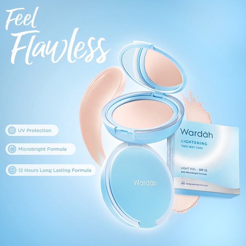 (READY &amp; ORI) Wardah Lightening Powder Foundation Light Feel