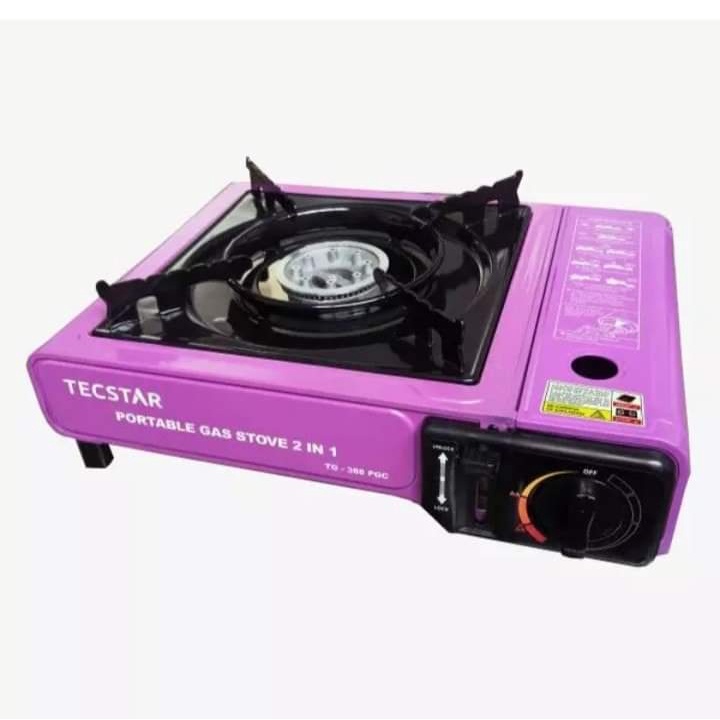 [ BISA COD ] Kompor Portable Tecstar 2in1 Kompor Gas Portable 1 Tungku 2 Fungsi
