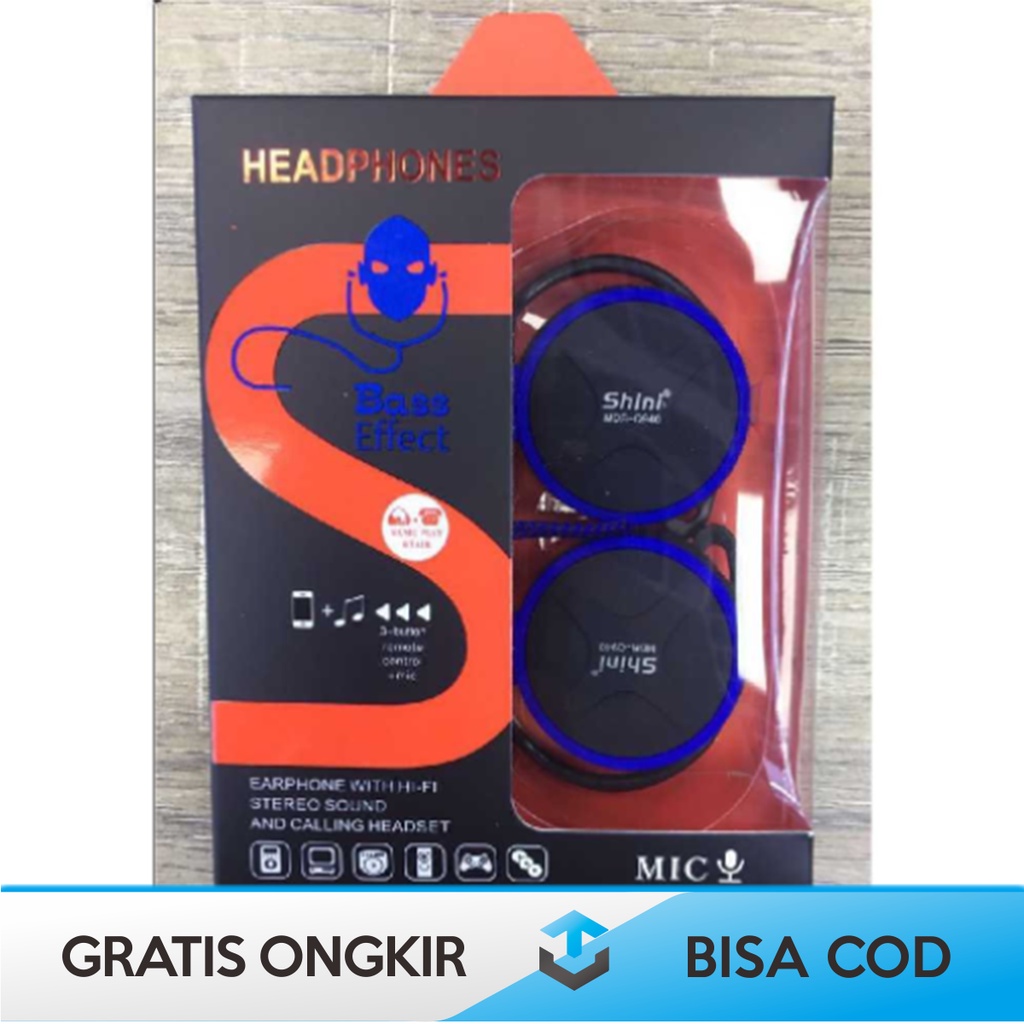 HEADPHONE KABEL SHINI Q940 EARHOOK SUPPORT UNTUK KOMPUTER/LAPTOP &amp; HP