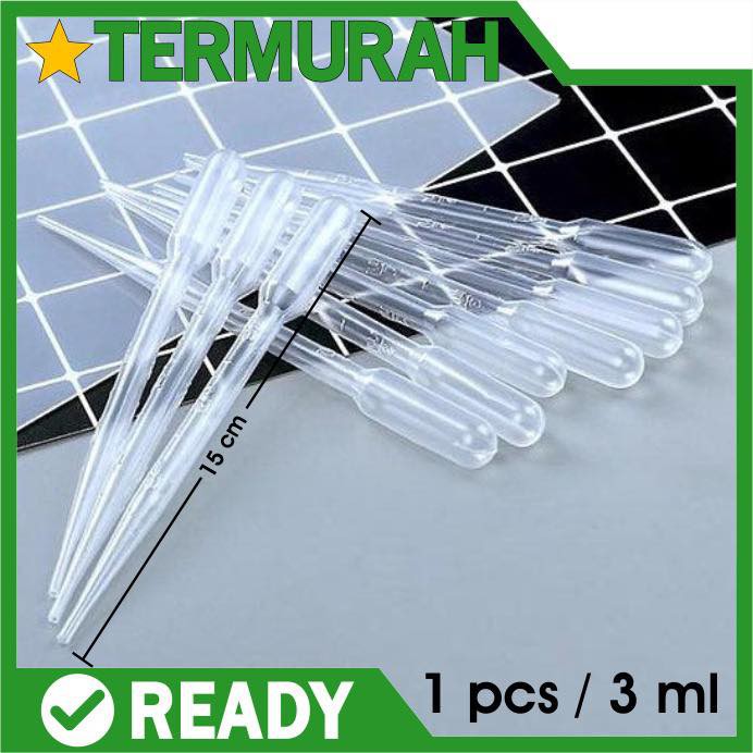 pipet tetes plastik 3ml - ukur untuk e liquid ukuran 3 ml sedot e-liquid disposable straw dropper Untuk kucing Dan hewan