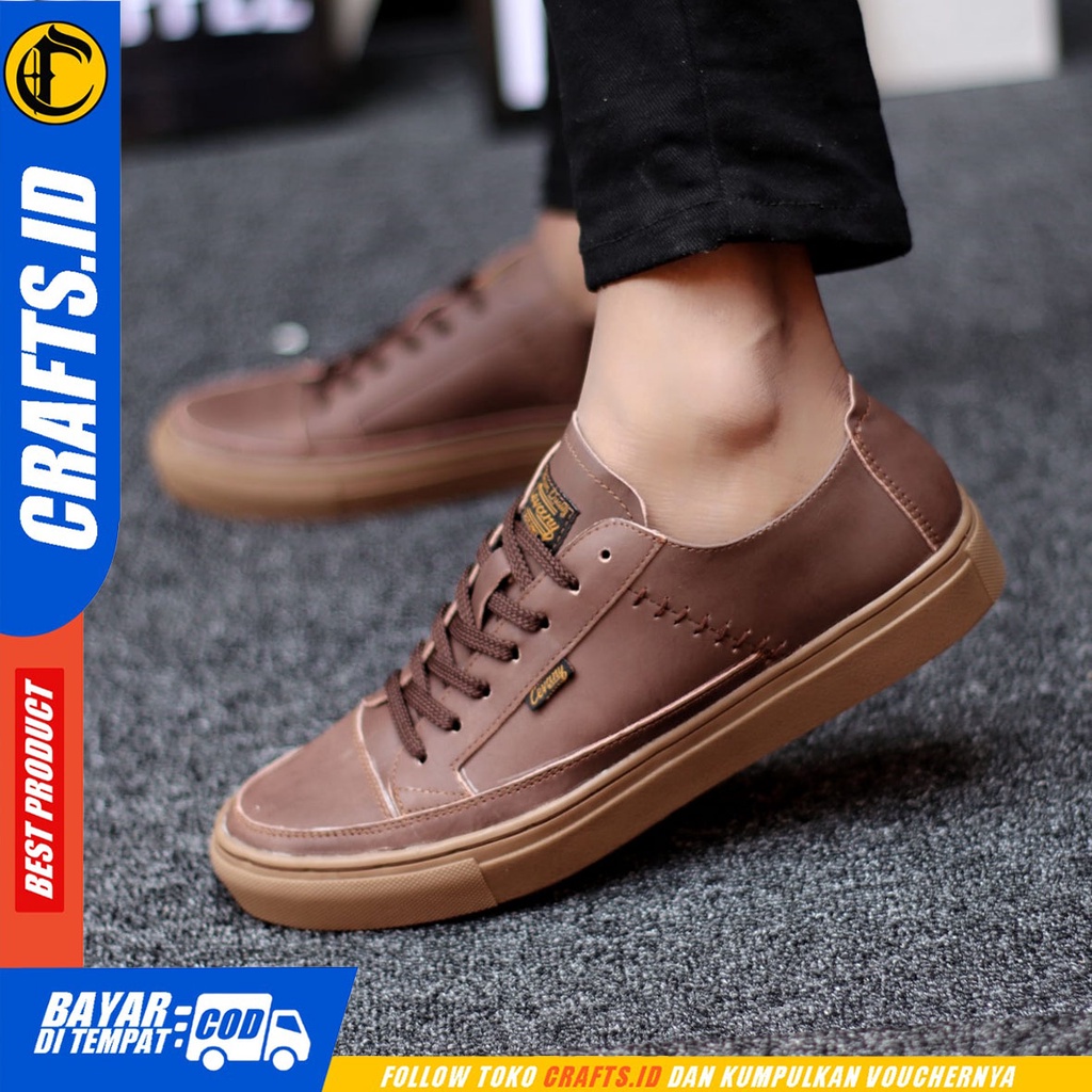 Crafts Dante - Sepatu Kulit Sneakers Casual Pria