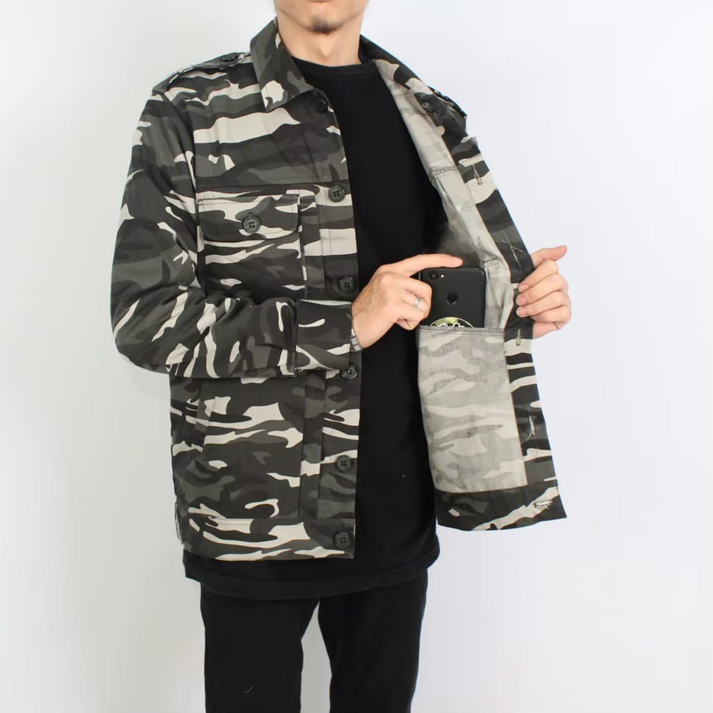 Jaket Loreng Pria / Jaket Camo Hanzo Ori BGSR