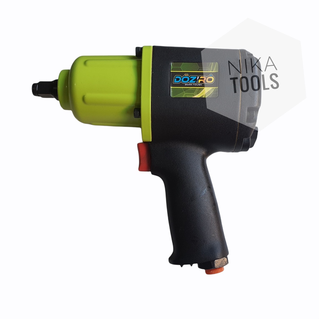 Air Impact Wrench 1/2&quot; Twin Hammer Alat Buka Pasang Baut Angin Doziro