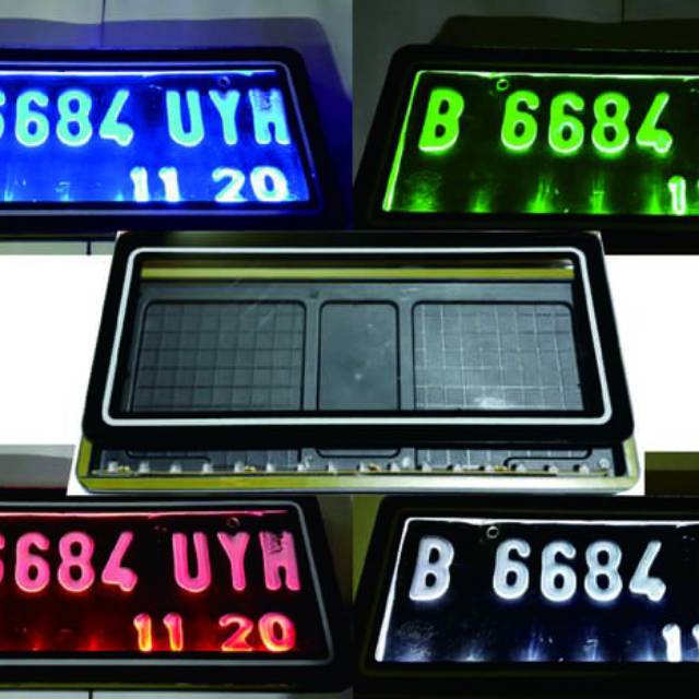 Cover plat nomor motor nyala