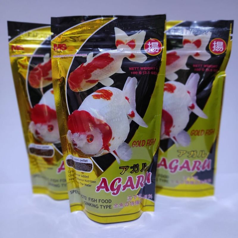 Promo makanan pakan ikan koki agaru 100gr  sinking