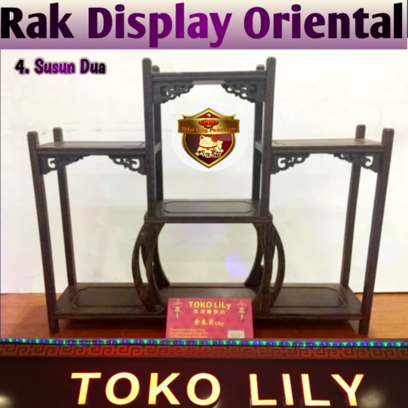 Rak Display Miniatur Oriental / Rak Display Cina / Rak Dinding Oriental