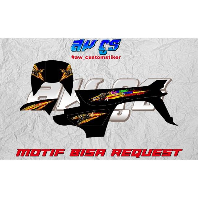 STRIPING CUSTOM VARIASI HONDA GRAND 110