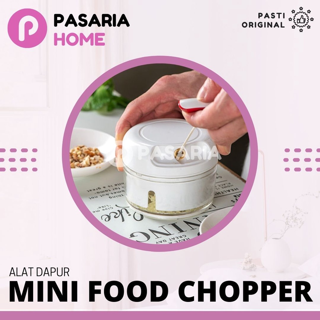 CHOPPER Blender Tarik Manual Choper/Coper Pisau Pemotong/Cincang Bumbu Dapur