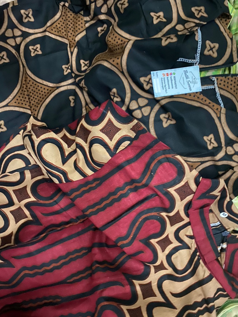 S-m-l-xl-xxl-3l-4l-5l Terlaris Serut Genes Jelita Tunic Navbor Yelbor Whitbor Creambor Tunik Batik