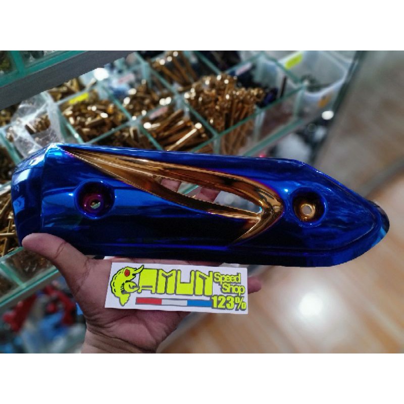 tameng knalpot beat 2tone twotone original Heng thailand