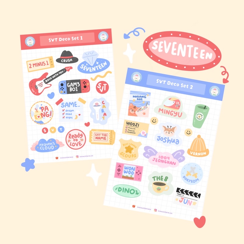 

snowystormco - Sticker Deco Seventeen Attacca