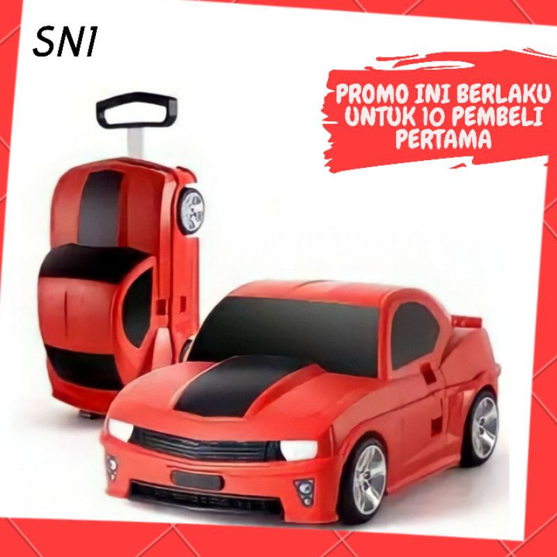 Tas Koper Anak Cowok Laki Mobil Sekolah Traveling Trolly Troli Bumblebee Remote Cabin Size