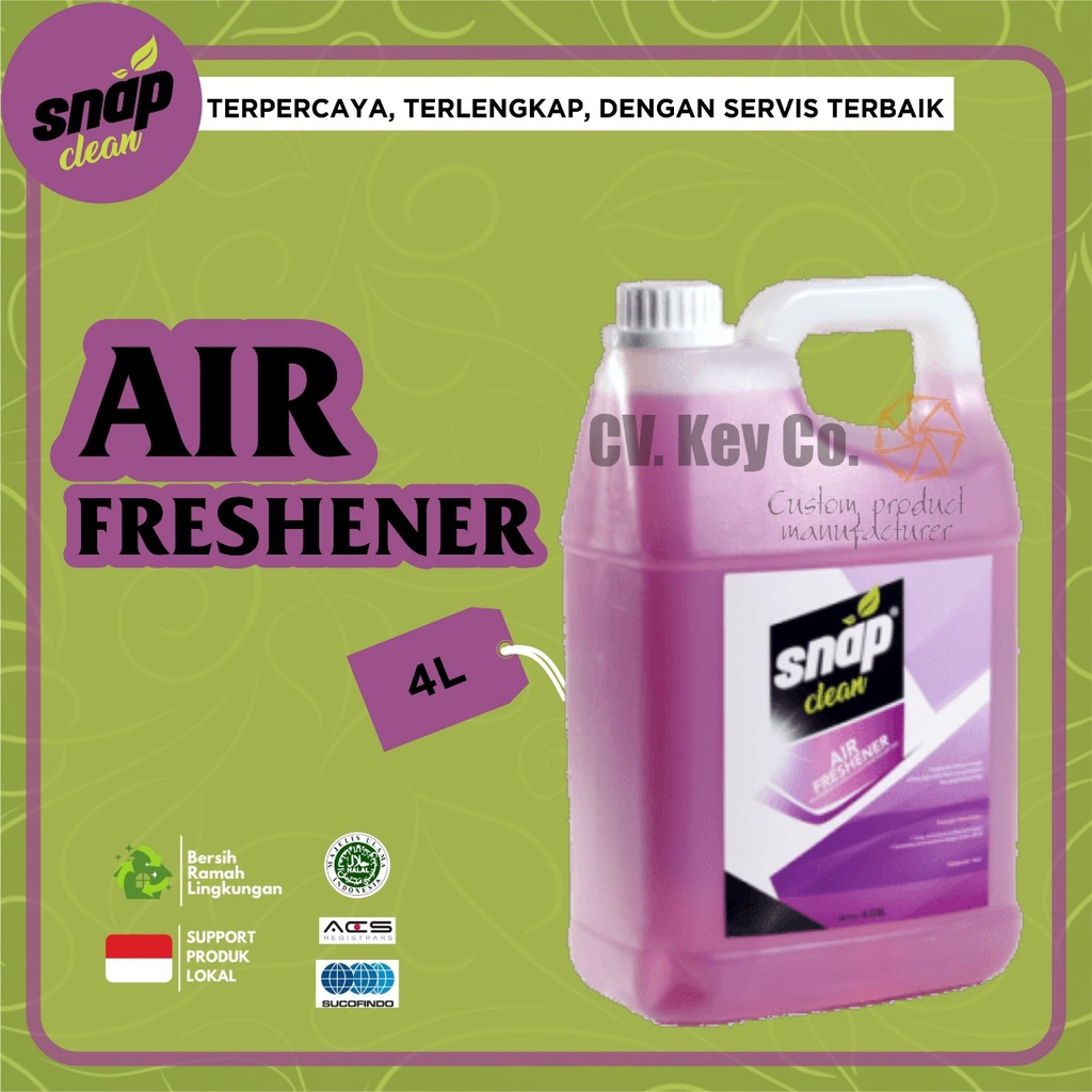 Jual Pengharum Ruangan Parfum Ruangan Air Freshner, Snap Clean, 4 Ltr ...