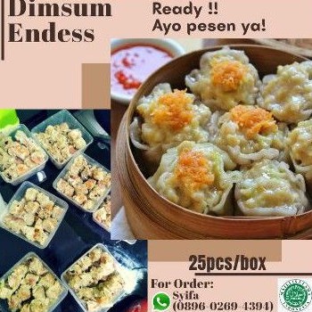 

TERMURAH DIMSUM !! DIMSUM JUMBO Cemilan SEHAT Dimsum Ayam25PCS Home Made HALAL100% Premium Quality