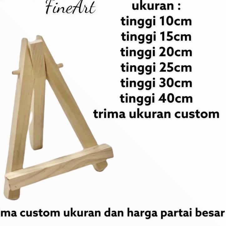 

(COD )NEW_PRODUCTMini Easel Stand Tripod Kayu Wooden Easel Holder Mini 10 cm sd 40 cm Sandaran Hp Dan Kanvas Lukisharga bersaing