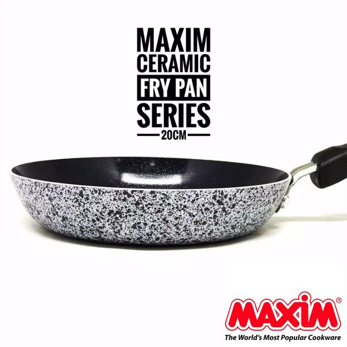 Maxim Neostone Frypan 20 22 24 26 cm | Fry Pan Anti Lengket Penggorengan 20cm 22cm 24cm 26cm