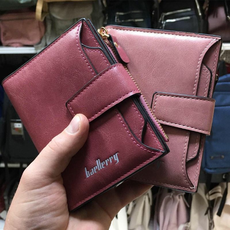 Zipper wallet Bifold wallet premium wallet Zara miniso stardivarius card wallet trifold wallet leath