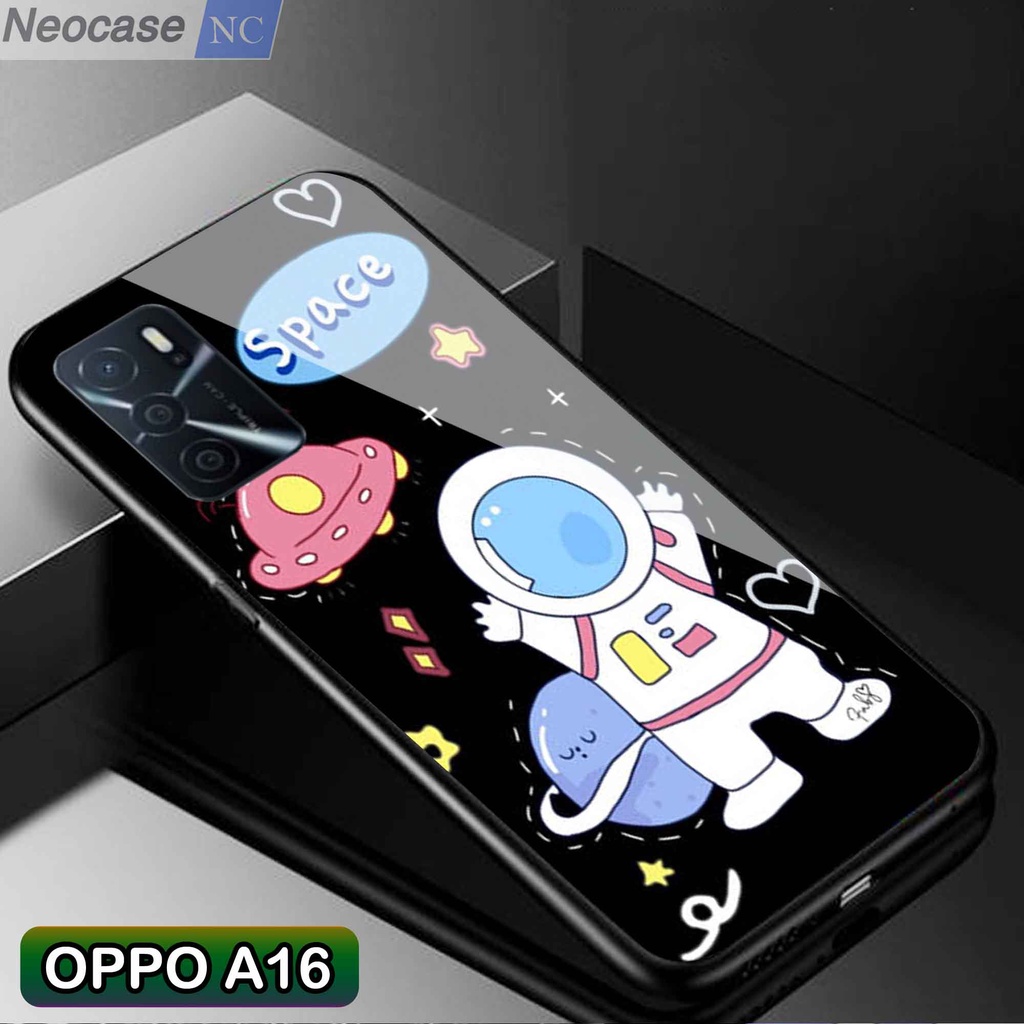 [N62] Softcase Glass Kaca Oppo A16 A16S - Case Hp Oppo A16 A16S - Casing Hp Oppo A16 A16S