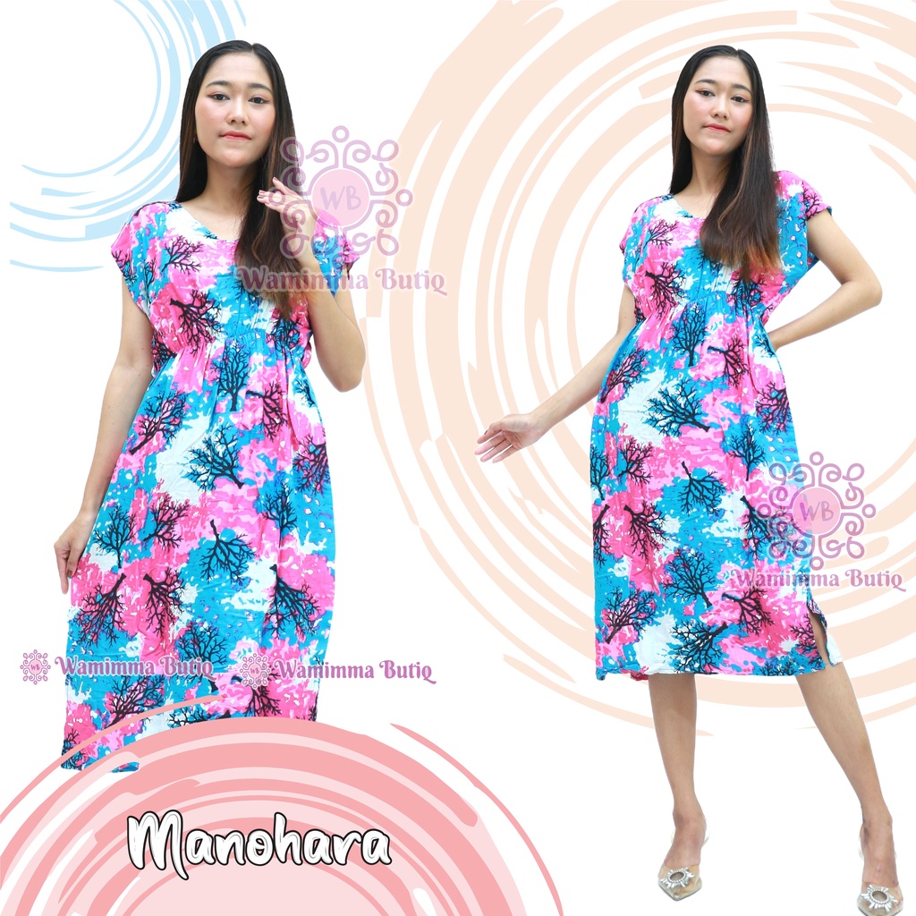 Daster Manohara Bali Daster Karet Pinggang Daster Kekinian Daster Viral Daster Manohara Panjang-Sahara-Birumuda