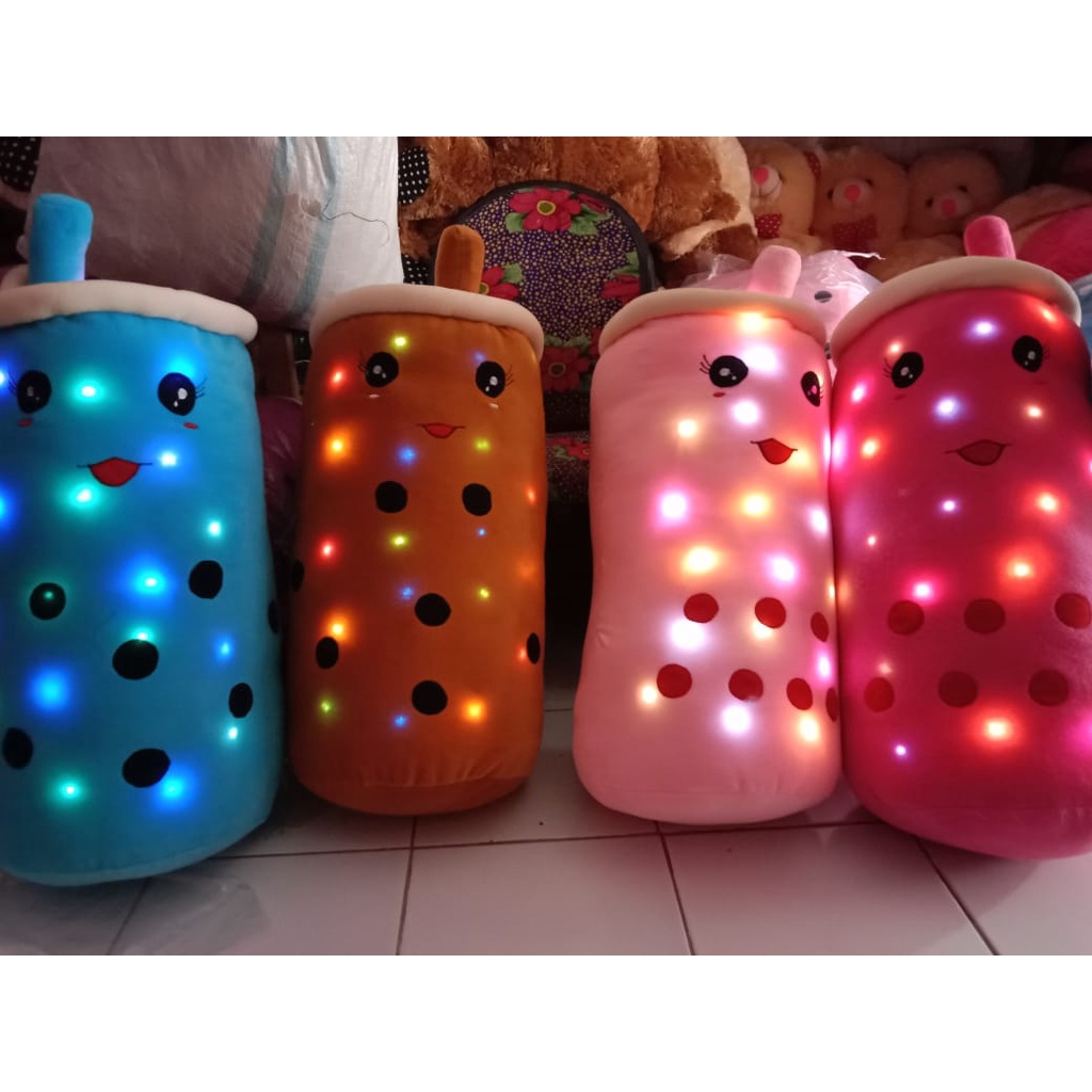 BISA COD | Boneka boba super jumbo viral tiktok menyala / boneka boba led / boba brown sugar besar