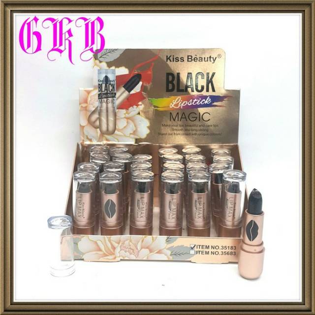 LIP MAX KISSBEAUTY MATTE BLACK 3 WARNA