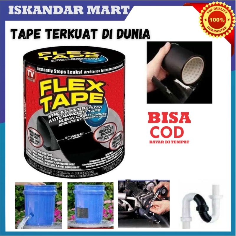 [PROMOTIME] Flex Tape Flextape Isolasi Super Kuat Waterproof Lakban Perekat LAKBAN/ISOLATIPE SUPER