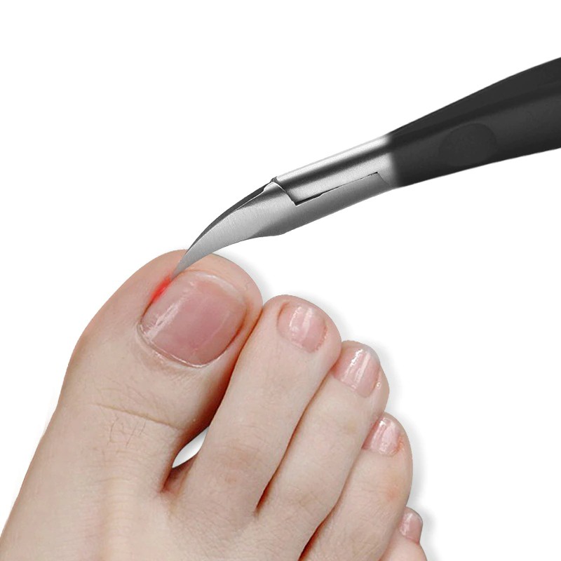 Gunting Kuku 2 in 1 Nail Clippers Manicure Correction Ingrown Toenails - PR01 - Black