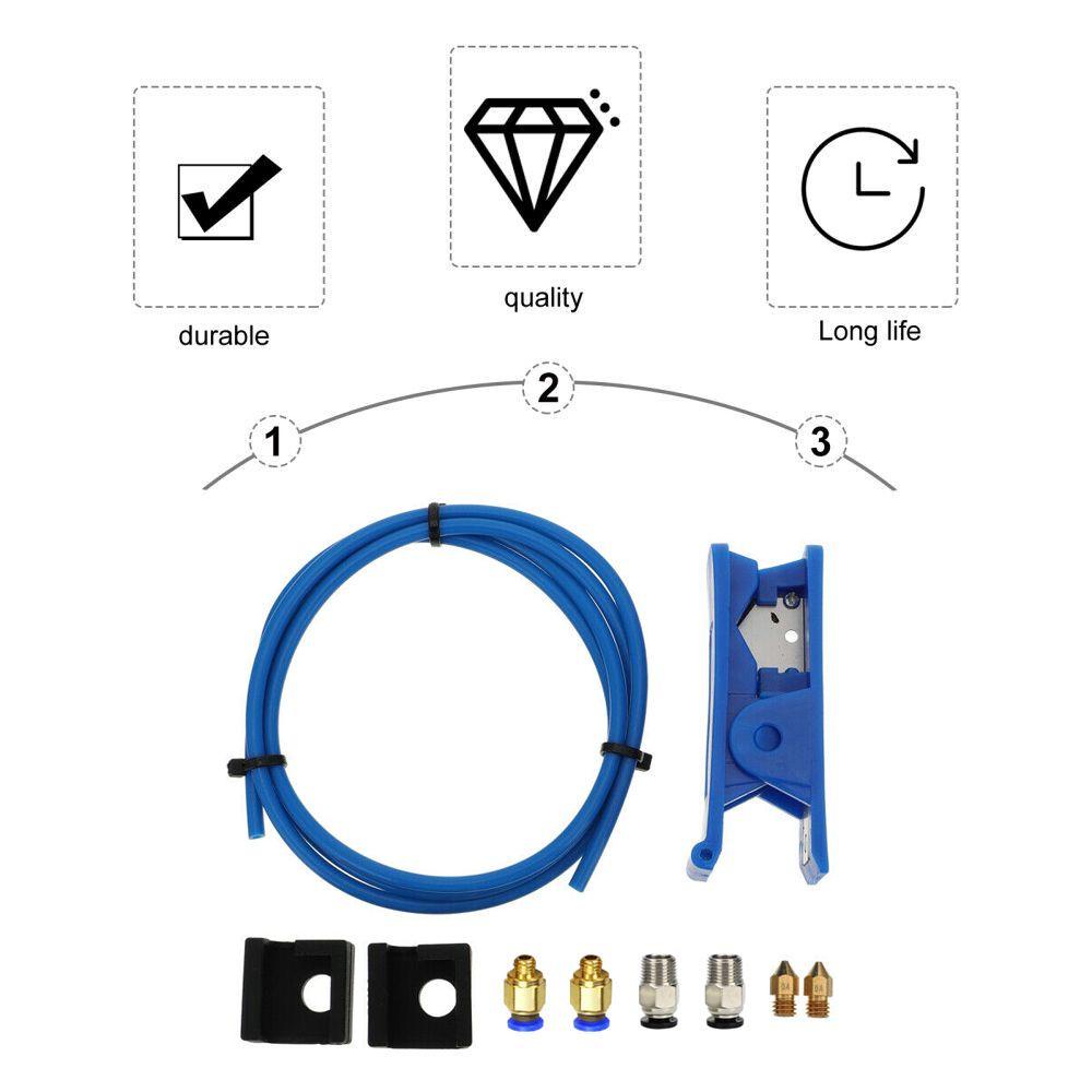 Preva PTFE Tube Kit Aksesoris Printer 3D Tahan Lama Profesional Tube Cutter