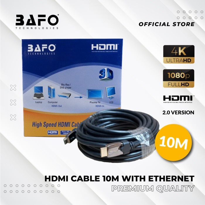 KABEL HDMI BAFO - HDMI 10 M V2.0 10 Meter