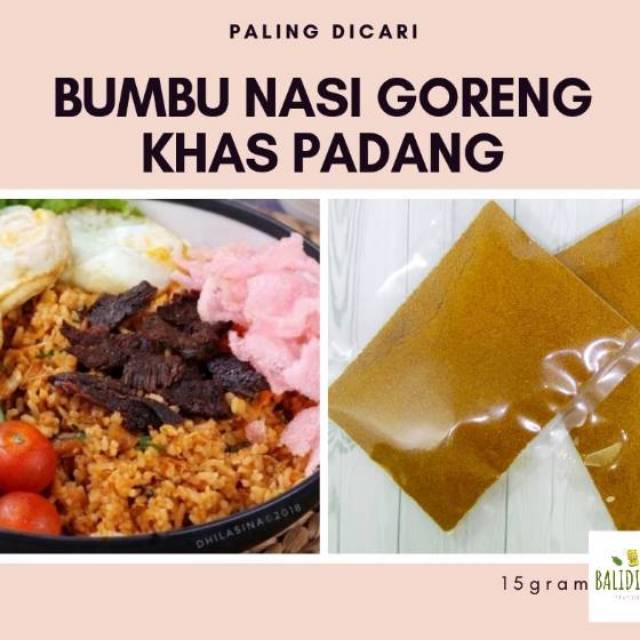 

Bumbu Nasi Goreng Balidisiko Khas Padang 15 gr
