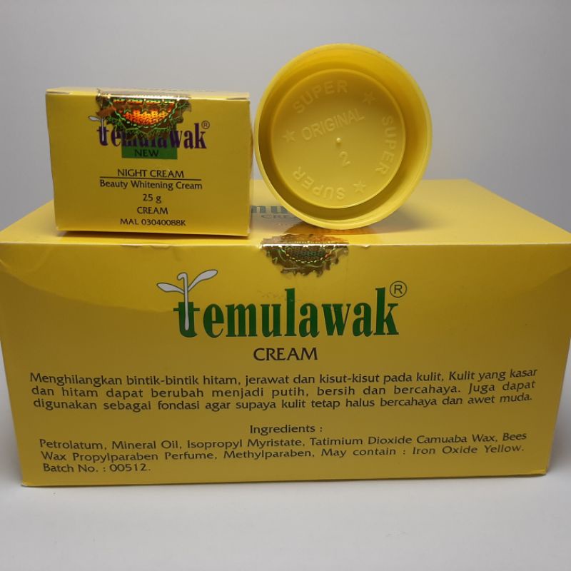 CREAM TEMULAWAK MALAM ORIGINAL [ LUSINAN ]