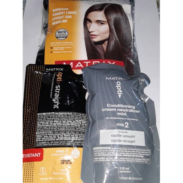 125 ML Matrix Rebonding Opti Straight  / Obat Rebonding Matrix / Matrix Smoothing Opti Straight