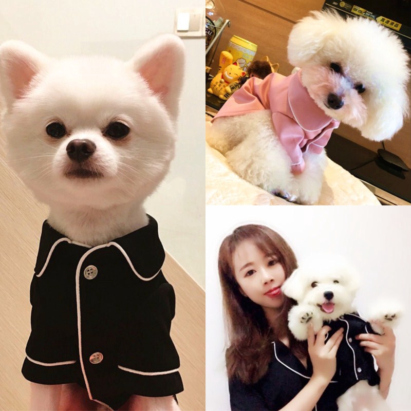 ★〓YUFeiPet〓★ Cat Pajamas Dog Shirt Pet Home Service Dog's Clothes Cat Short Sleeve Leisure Fashion Lovely