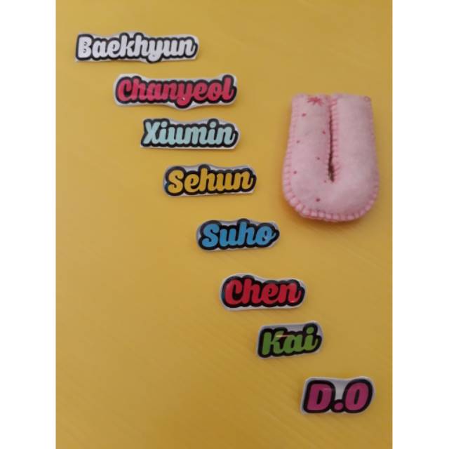 

aLghifshop Name Tag Member Exo