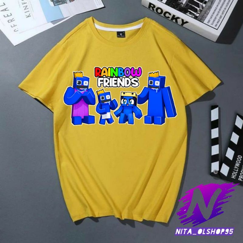 kaos anak rainbow friends baju anak rainbow friend roblox terbaru minecraft