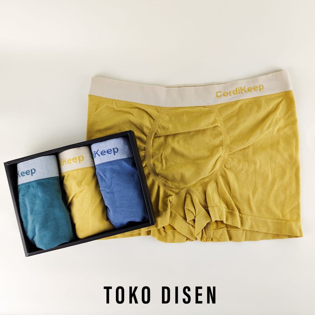 Celana dalam pria ISI 3 PCS M07 Banana | Boxer brief | Cd cowo pria Seamles Free Size