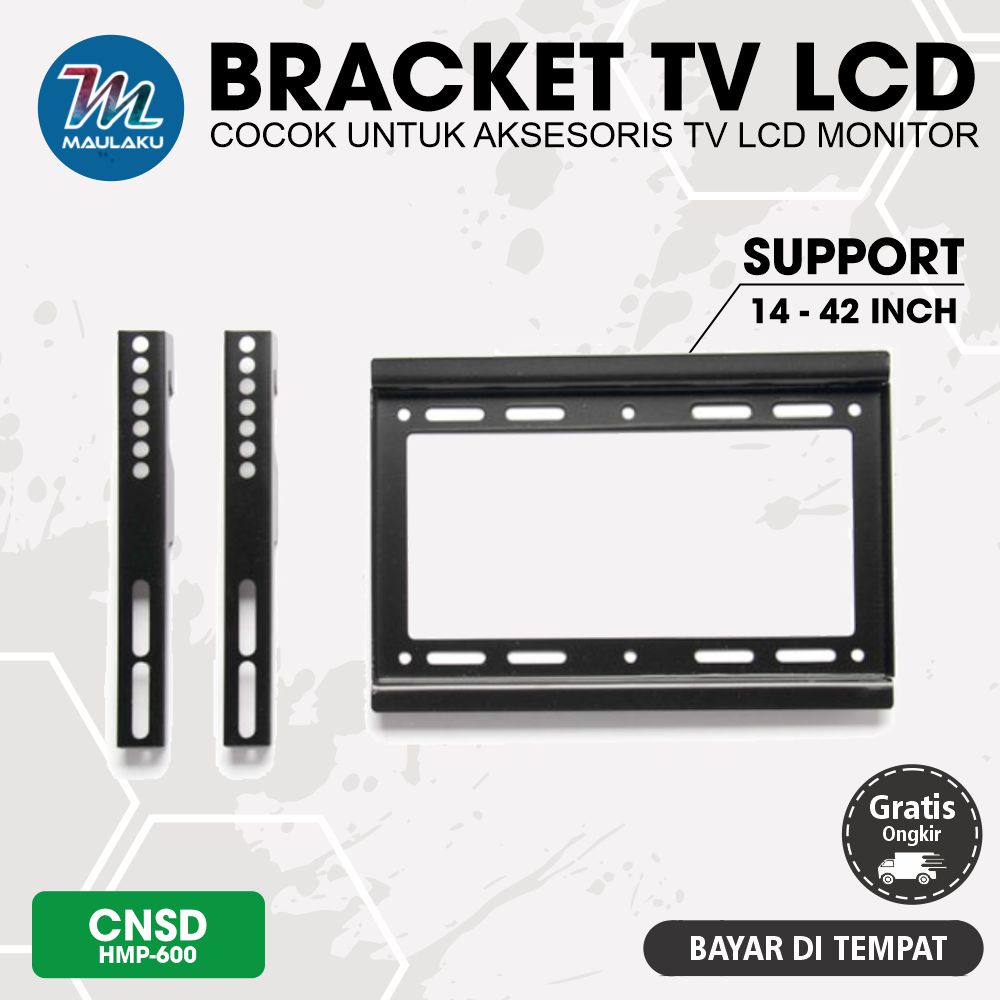 Bracket TV Monitor Smart TV LCD Adjustable 14 - 42 Inch