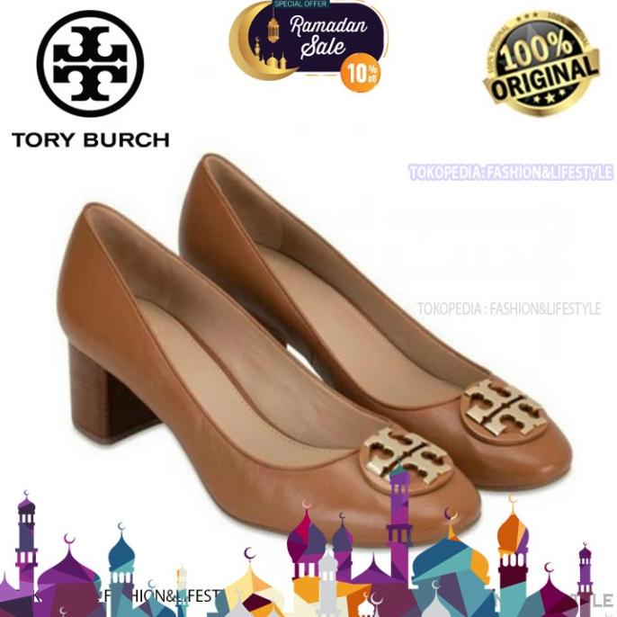 (SPECIAL RAMADAN) TORY BURCH Shoes Janey Pump Shoes Wedges Royal Tan PROMO