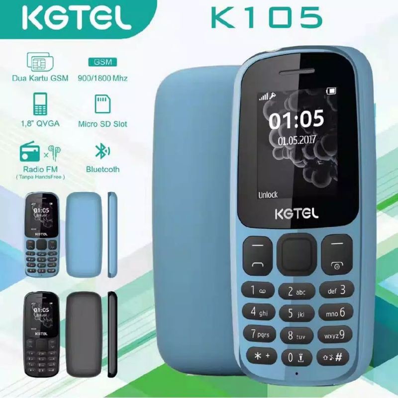 HP MURAH HP KGTEL K105 dualsim bisa radio mp3