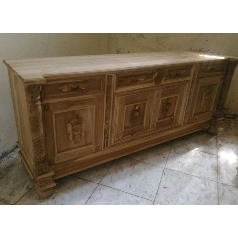 Bufet Salur Mebel Jati Mentah