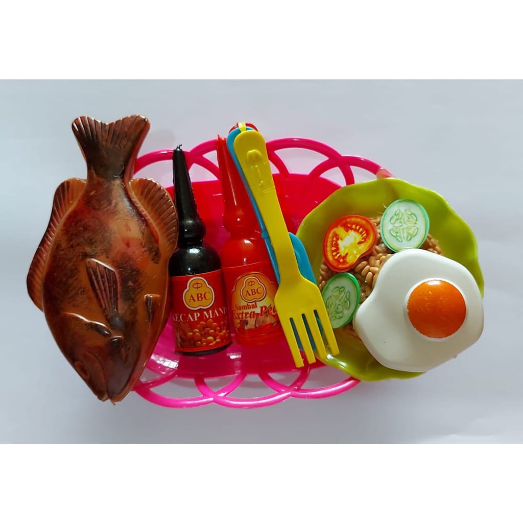 Mainan Masak Masakan Ikan Bakar Plus Nasi Goreng