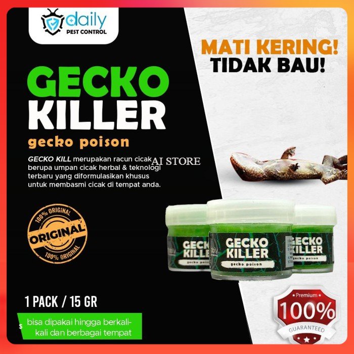 RACUN PEMBASMI CICAK AMPUH DAILY GECKO KILLER RACUN CICAK HERBAL PREMI