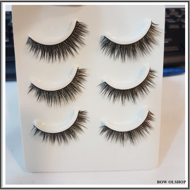 (BOW) Ldianer Natural Fashion Eyelashes 3 Pairs 009