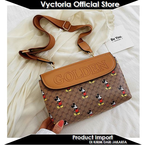 (COD) Vyctoria VOS61356 Tas Selempang Wanita Fashion Import Grosir Promo JT61356 LT1835 61356 1835